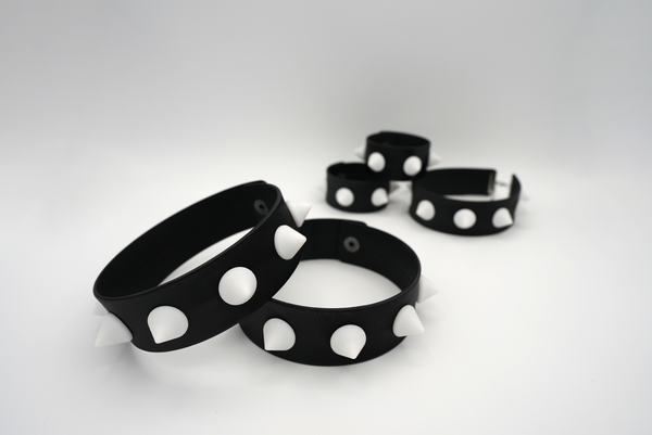 Bulky Custom Spiked Cuffs or Choker