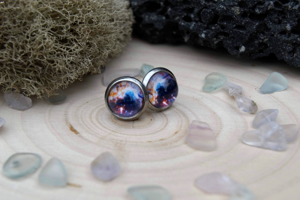 Celestial Firework Nebula Earrings